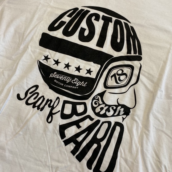 78 Moto Co “Beard” Tshirt NWT - Picture 2 of 6